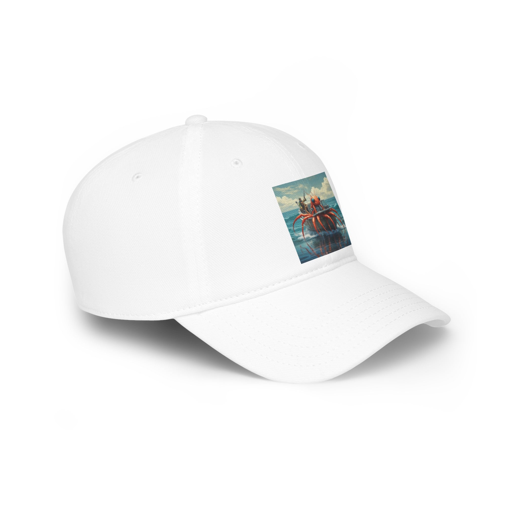 Low Profile Baseball Cap shrimpy crab is  omm